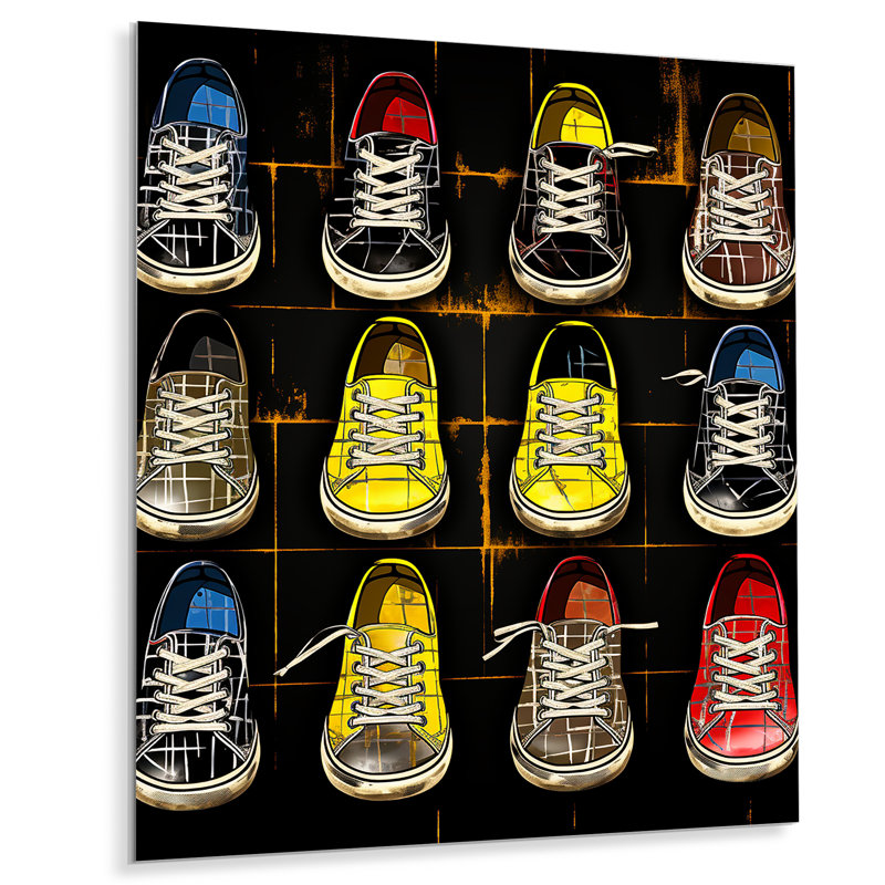 Espadrilles colorées Pop Art colorées Legacy I - Pop Art, H 40 po x l 30 po x P 1,5 po