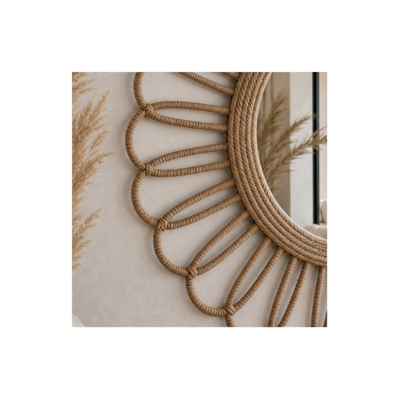 Naples Rope Flat Wall Mirror