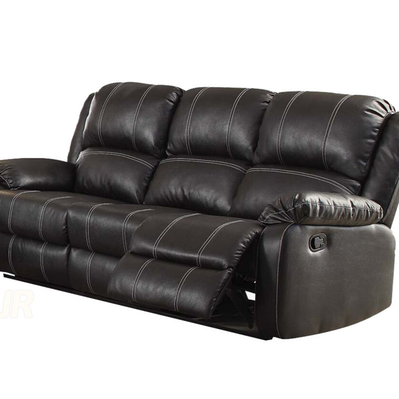 Canapé inclinable en cuir synthétique avec accoudoirs confortables et accoudoirs luxueux Zuriel