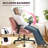 Criss Cross Legged Office Chair with Flip-Up Arms and Wheels-1457201665