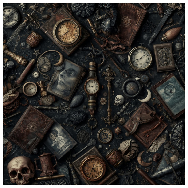 Tapisserie murale Vintage Collection, H 50 po x l 60 po avec 4 œillets