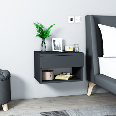 Rebouche 44cm W Particle Board Bedside Table