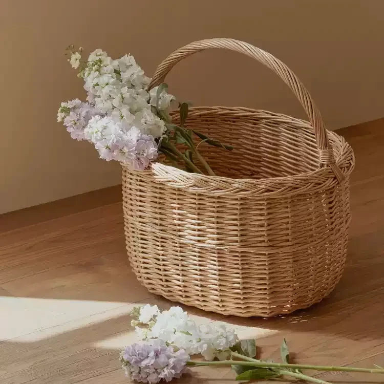 Panier en fleurs de saule