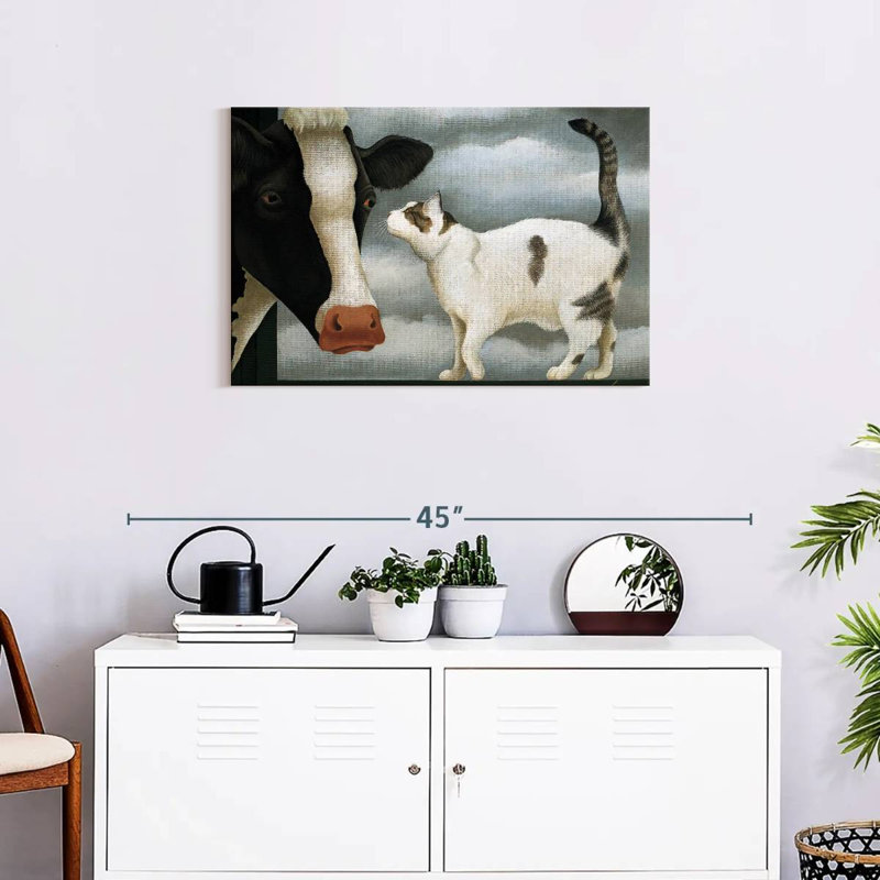 Cat And Cow, 20" H x 30" W