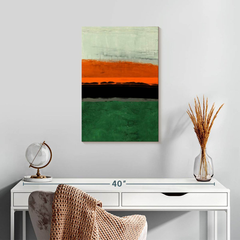 Avery Abstract Stripe Theme Orange, 24" H x 16" W