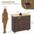Arnola 39.7" W Kitchen Island Cart-983066950