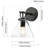 Wulfsohn Iron Glass Single Armed Sconce-93608501