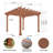 Solid Wood Pergola 12x12Ft-116853629