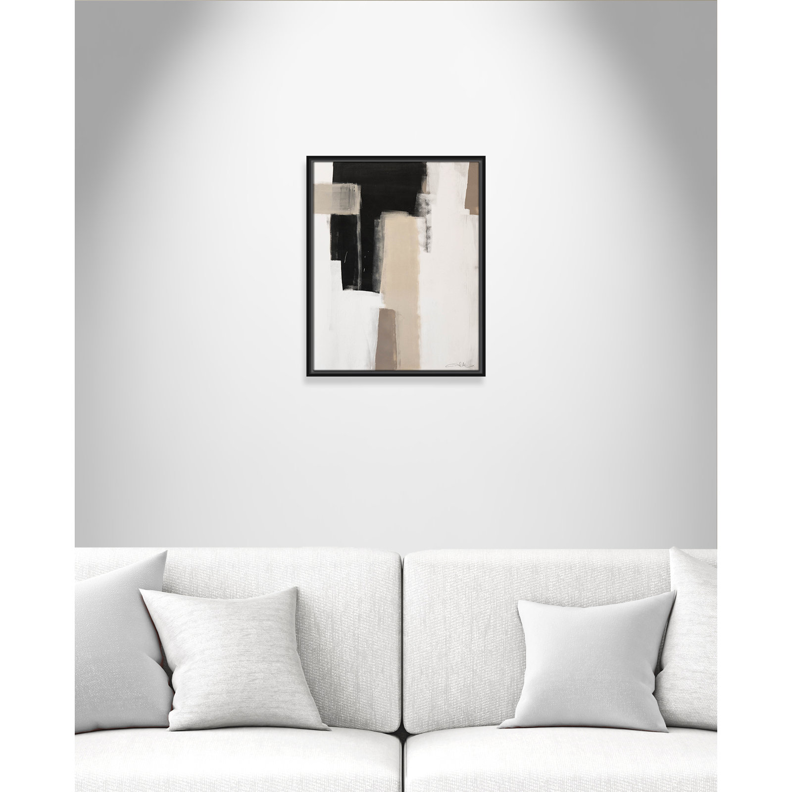 Giverny Earth Scapes I Print, No Mat, 21.5" H x 17.5" W x 2" D, Black Floater Framed