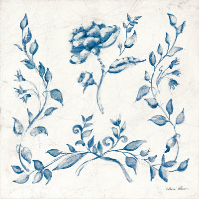 Swedish Tile I Blue by Cheri Blum