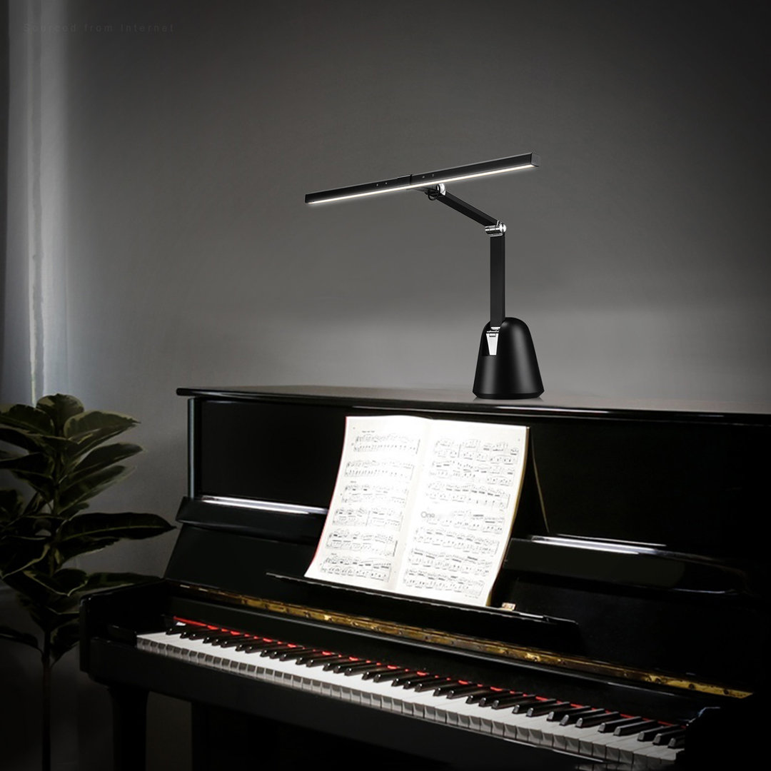 LED Piano Light with Sturdy Base, 4 Color Modes& 5 Brightness Levels Dimmable CRI95 ETL Listed Orren Ellis