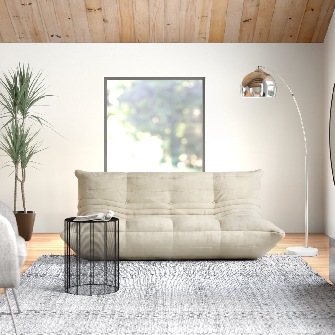 Armless Bean Bag Chair 3-Seat Togo Soft Armless Fireside Chair Viv + Rae™ 