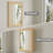  24" W X 30" H Wide Frame Oak Wood Medicine Cabinet with Mirror, Adjustable Shelves, Soft-Close Hinges and Reversible Door, Wall-Mount or Recessed for Makeup, Shaving or Bathroom Vanity Storage-2016667439-2035901598
