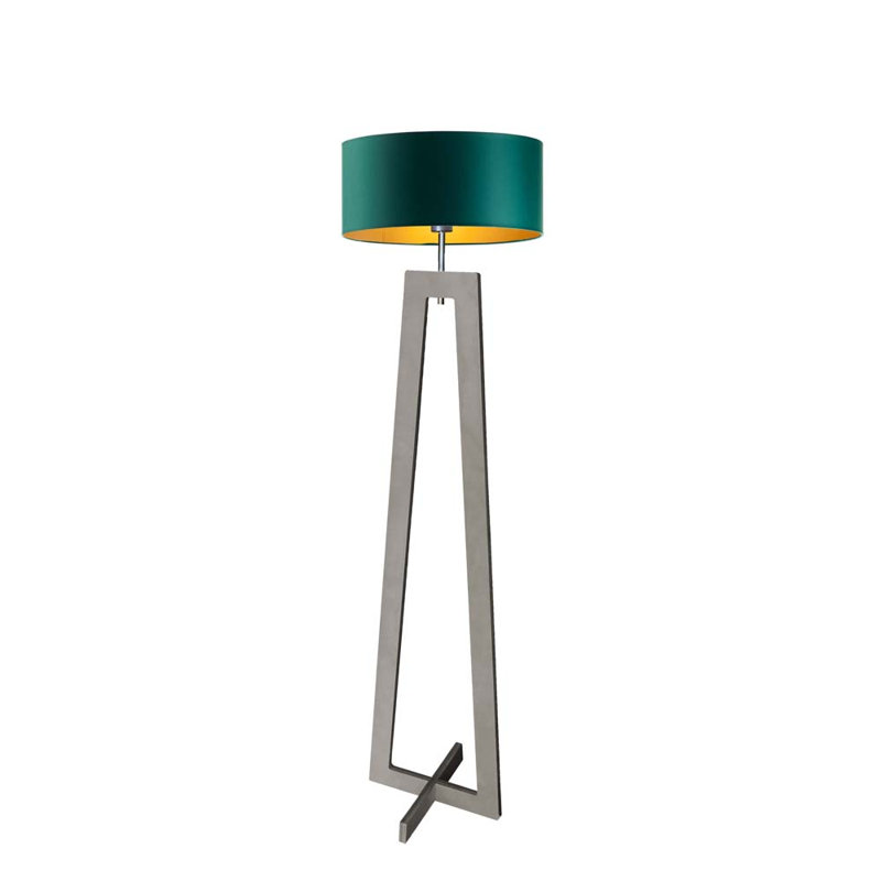Nave 148cm Traditional Floor Lamp, Grey, Green
