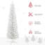 Arbre de Noël artificiel régulier (double) avec aiguilles blanches