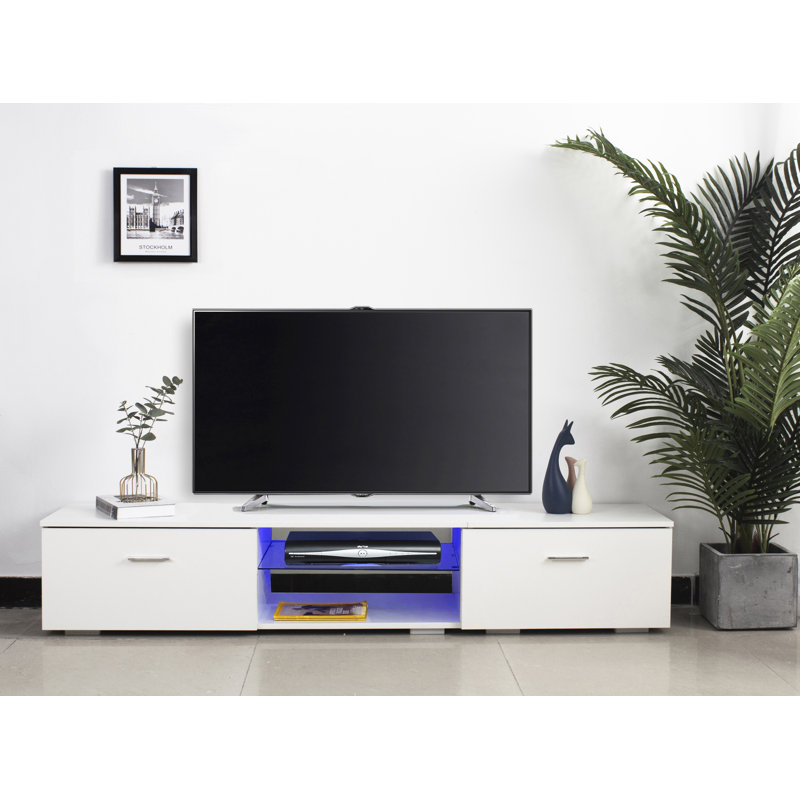 Reimann Unfinished TV Stand for TVs up to 65", White