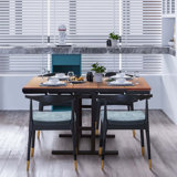 Witman 30.7" Extendable Folding Trestle Dining Table
