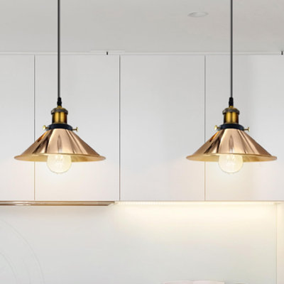 Lofton 2 - Light Gold Cluster Pendant
