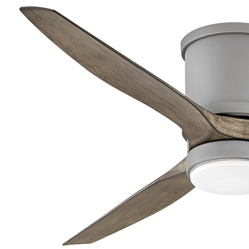 Ventilateur de plafond à DEL à 3 pales de 52 po avec commande murale et ensemble d'éclairage inclus, Graphite