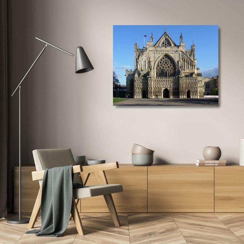 Exeter Cathedral, England, 18" H x 24" W