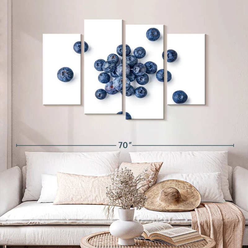 Bleuets délicieux Yarlin, H 32 po x l 52 po