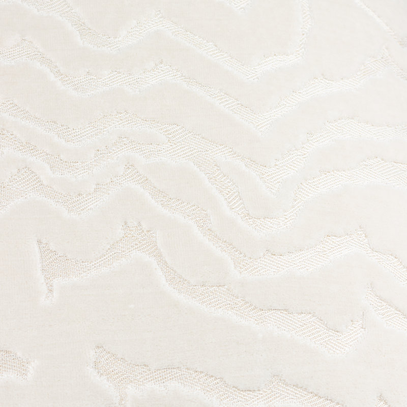 Tierra Abstract Square Cushion, White Abstract, Feather