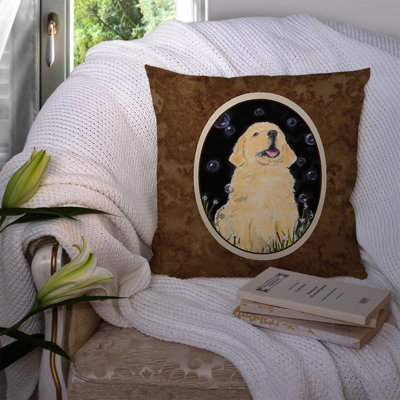 Coussin décoratif intérieur/extérieur golden retriever