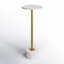 Layla Iron Marble Accent Table-1470333881