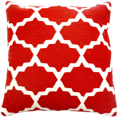 Woven Cotton Feather Down Fill Throw Pillow Cover with Insert