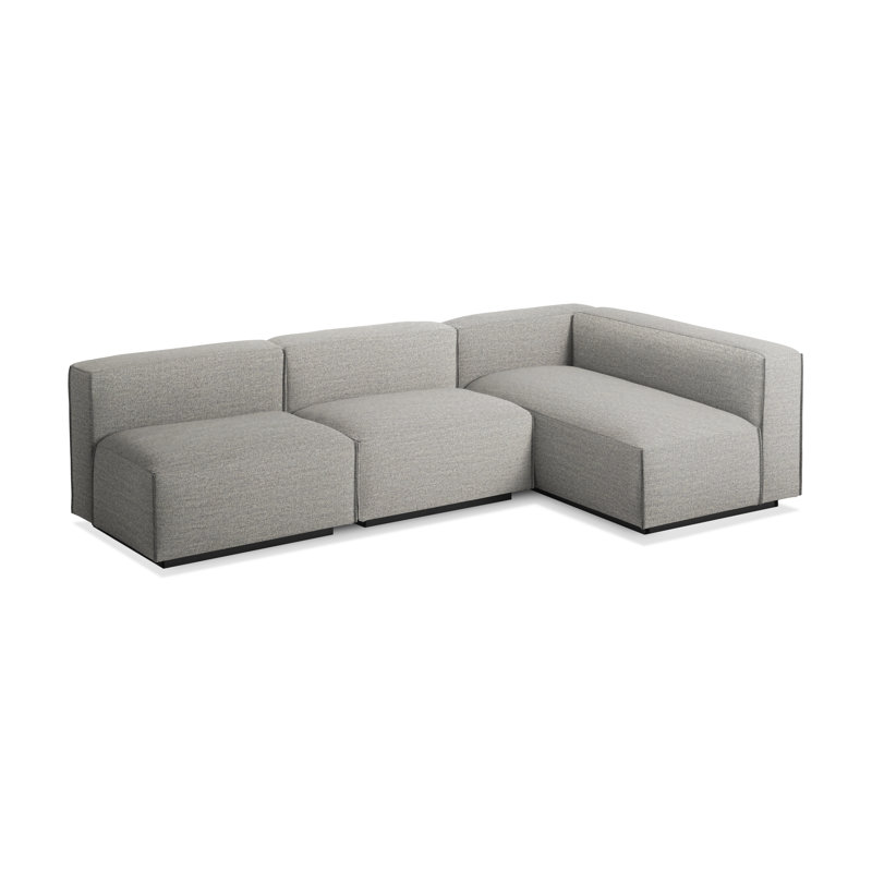 Cleon Modular Sectional, Maharam Meld in Panda, Left Hand Facing