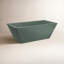 Baignoire de trempage autoportante en béton 66 "x 34" Mendocino NativeStone-114253958