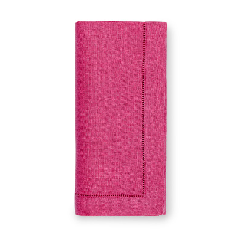 Festival Linen Square Napkins, Red