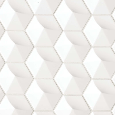 Hedron 4 in. x 5 in. Ceramic Tile