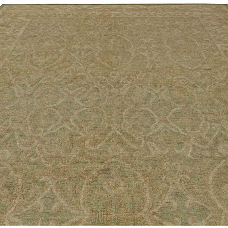 Tapis en laine beige / brun Modern Tabriz