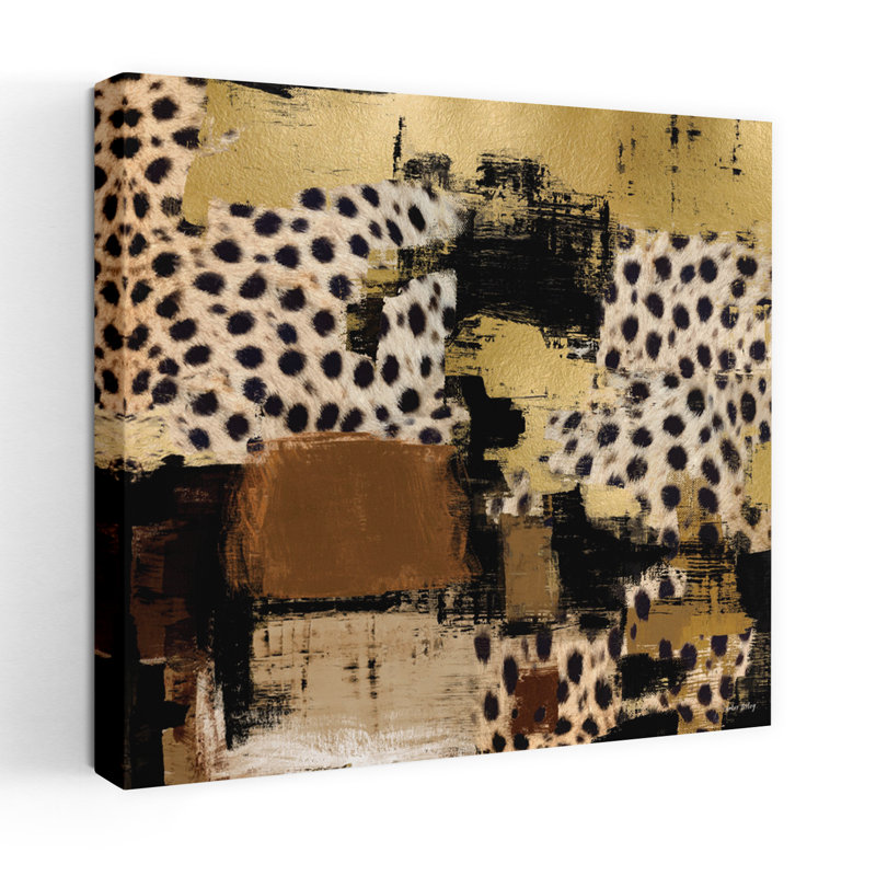 Art abstrait abstrait contemporain Safari Iii, H 18 po x l 18 po