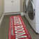 Non-Slip Rubberback Laundry Room Runner Rug, Red