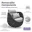 Ensemble de conversation de jardin 6 pièces pour terrasse, terrasse et piscine - gris clair-840141864-840141869-840142288