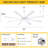 72" 8-blade Large Ceiling Fans Modern Farmhouse Indoor With Lights And Remote-173266779