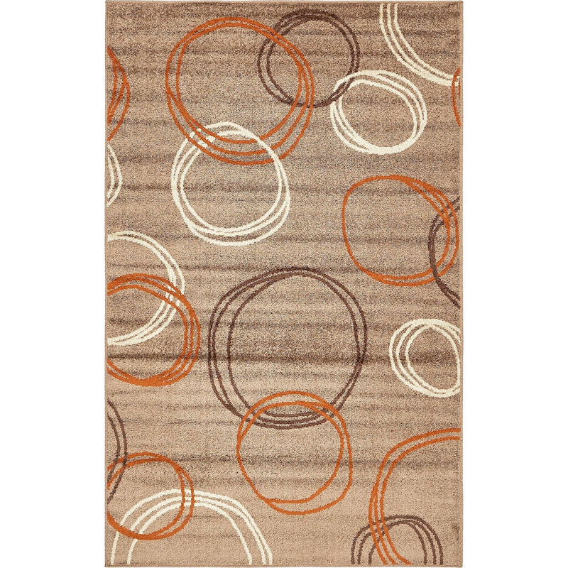 Jachim Abstract Indoor Rug, Rectangle 5'1" x 8'