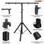 5 Core DJ Light Stand Height Adjustable 39 to 100" Heavy Duty Tripod Stage Lights Stands T Bar Hold 4 Lights for Stage Wedding Bar Party Banquet - LS 100