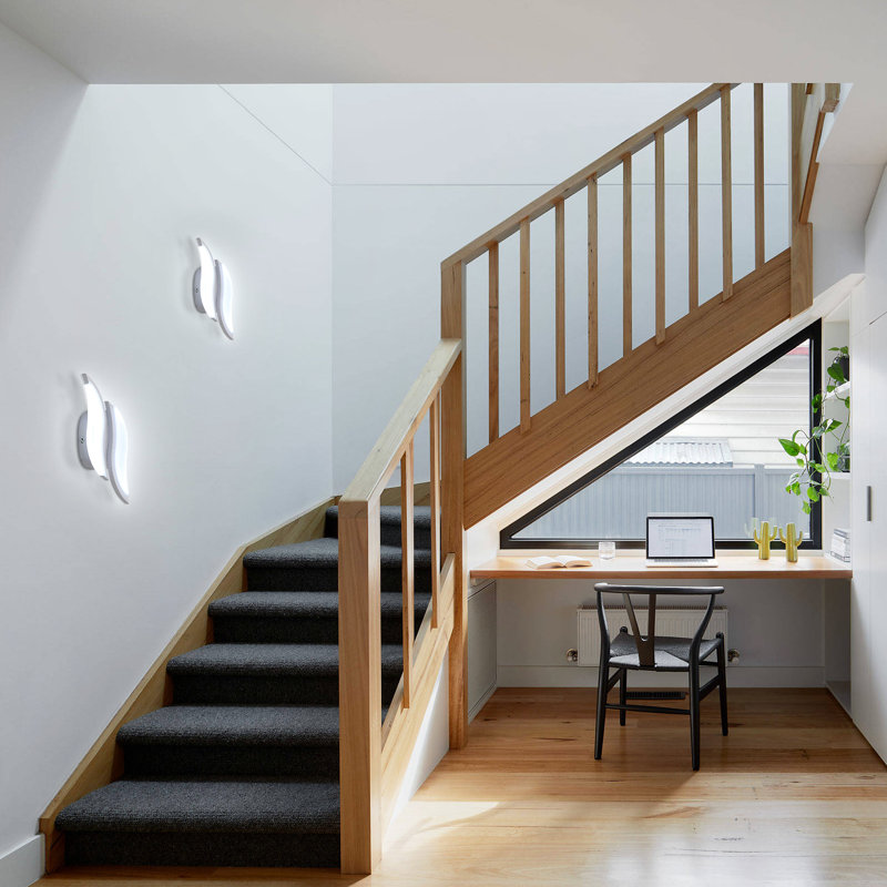 2-Light LED Flush Mounted Wall Sconce, 6500K