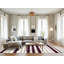 Tapis beige à rayures horizontales lavable à la machine-267933467
