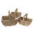 Union Rustic 3 Piece Trug Basket Set