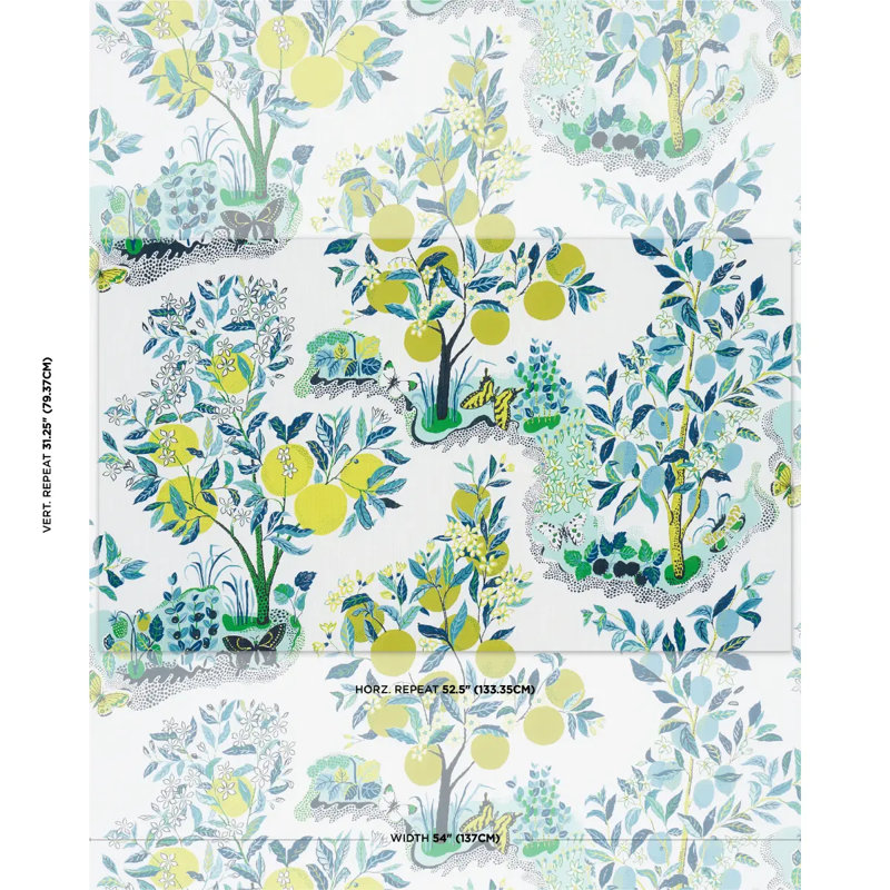 Citrus Garden Indoor/Outdoor Fabric, Pool