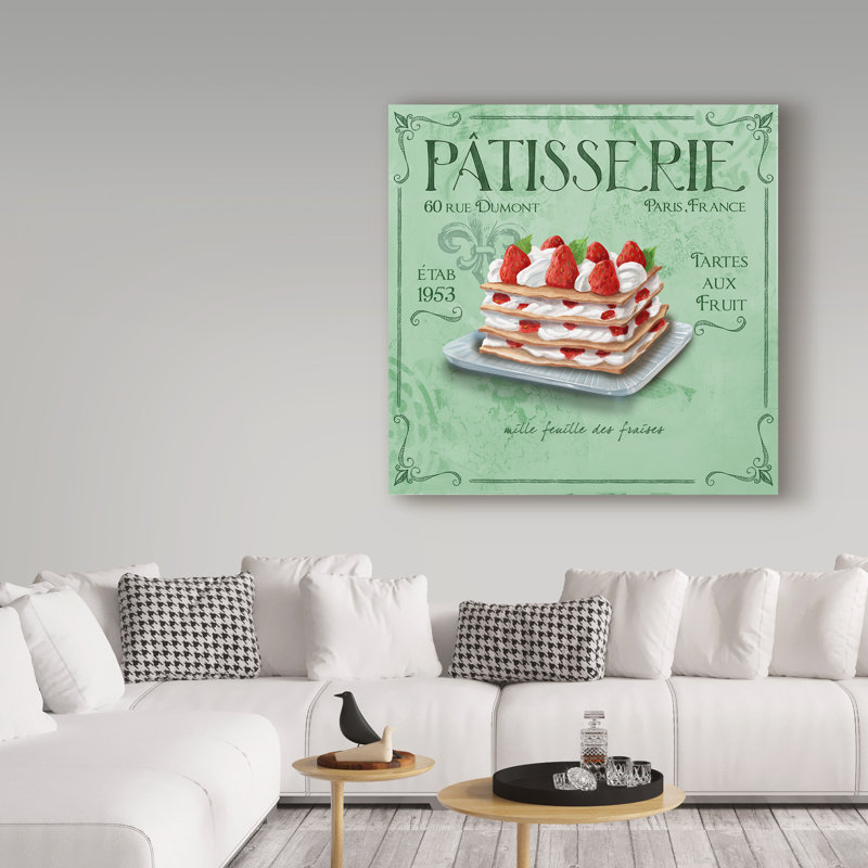 « frais frais », affiche rétro sur toile tendue, H 14 po x l 14 po x P 2 po