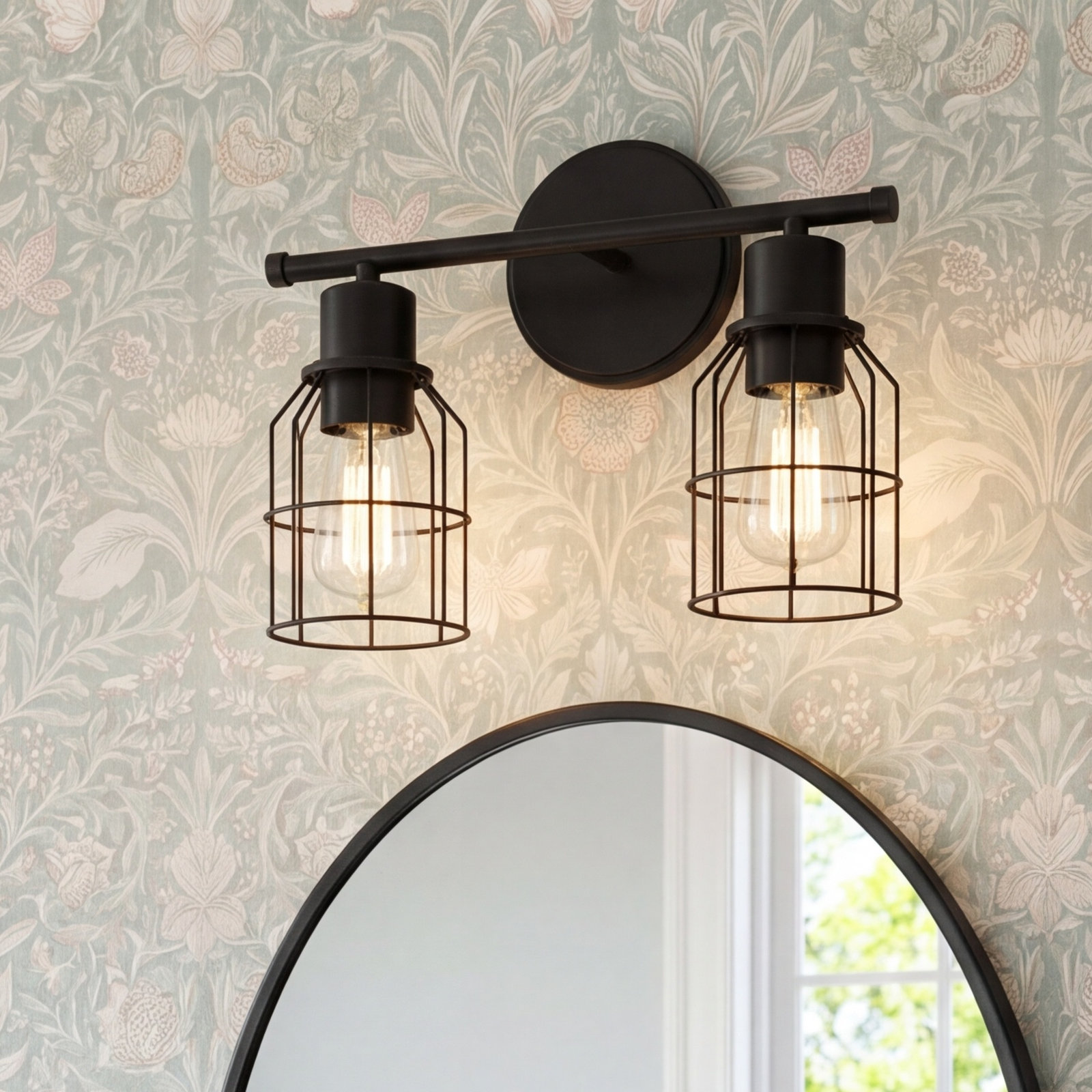 2 Light Dimmable Vanity Light, Oil Rubbed Bronze