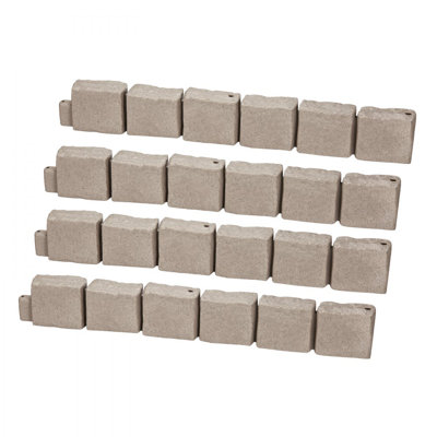 15.5 cm H x 119 cm W Lawn Edging Fencing
