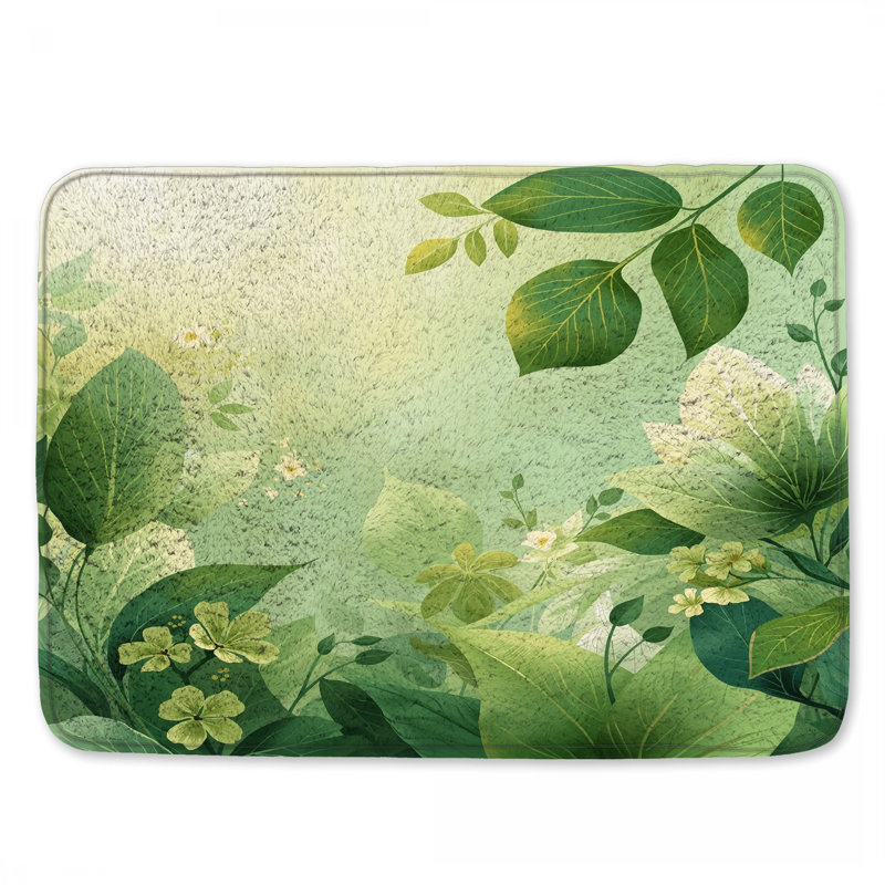 Tapis de bain Green Green, L 24 po x L 17 po