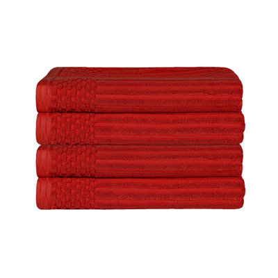 Ribbed Cotton Absorbent Heavyweight Bath Towel
