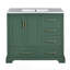 Meuble-lavabo traditionnel 36 "avec lavabo en céramique-2111498476